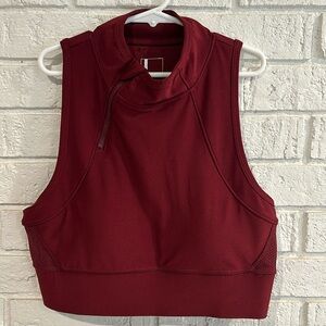 Mondetta Burgundy Sports Bra With Pads- Size Medium